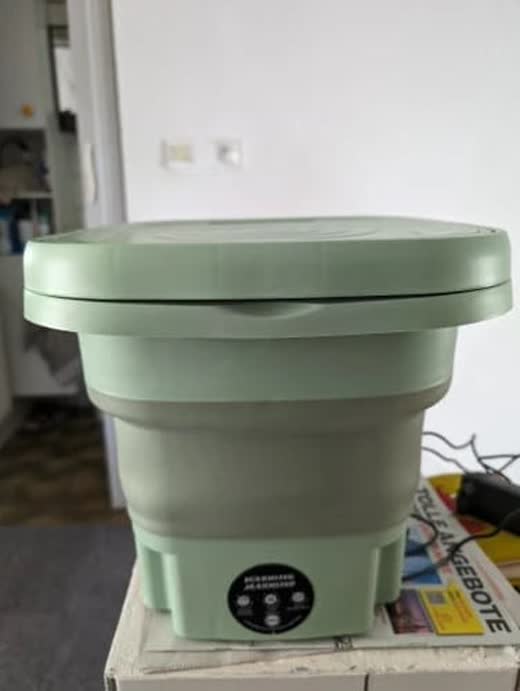 Recensione cliente di Luca con foto della lavatrice piccola